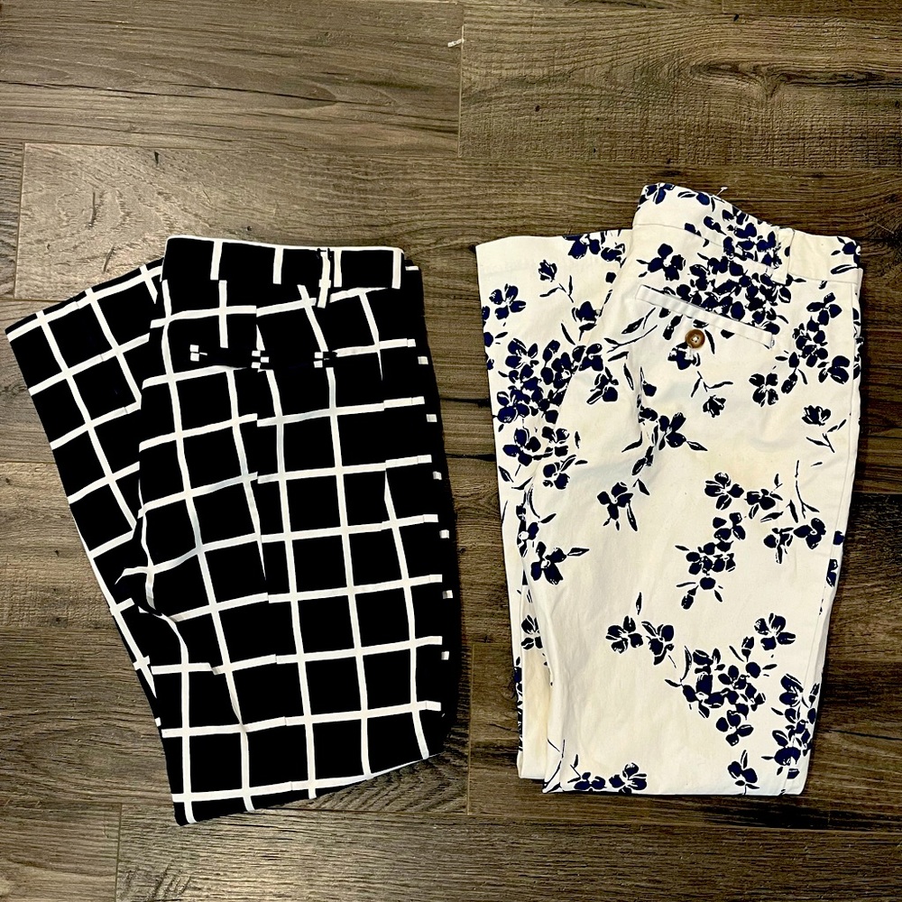 (2) Pairs of Decorative Gap Capris